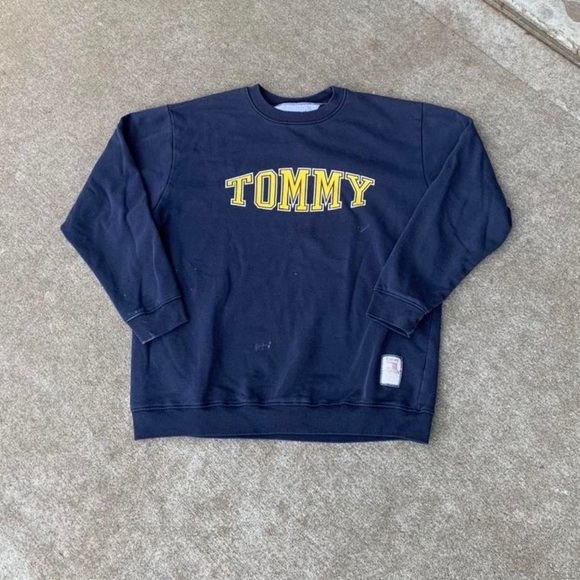 Tommy Hilfiger Other - Made in USA 90s Vintage Tommy Hilfiger Crewneck Sweatshirt Large Mens Navy Blue